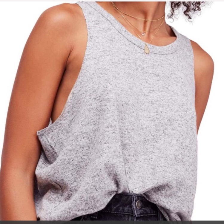 Free People We The Free Heather Grey Tank.